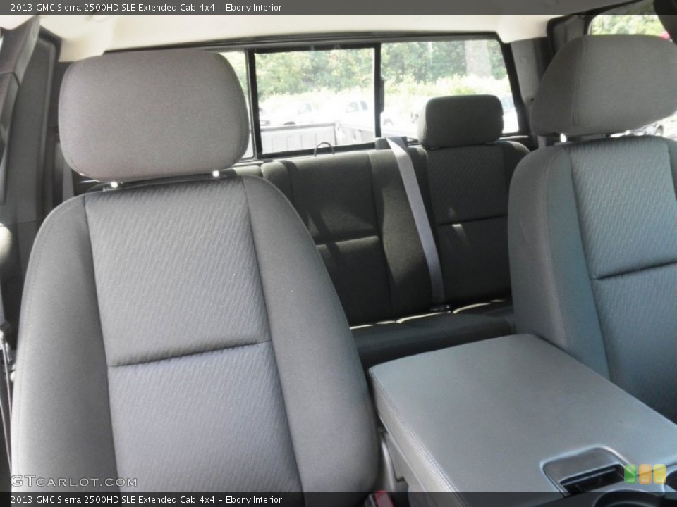 Ebony Interior Photo for the 2013 GMC Sierra 2500HD SLE Extended Cab 4x4 #67301636