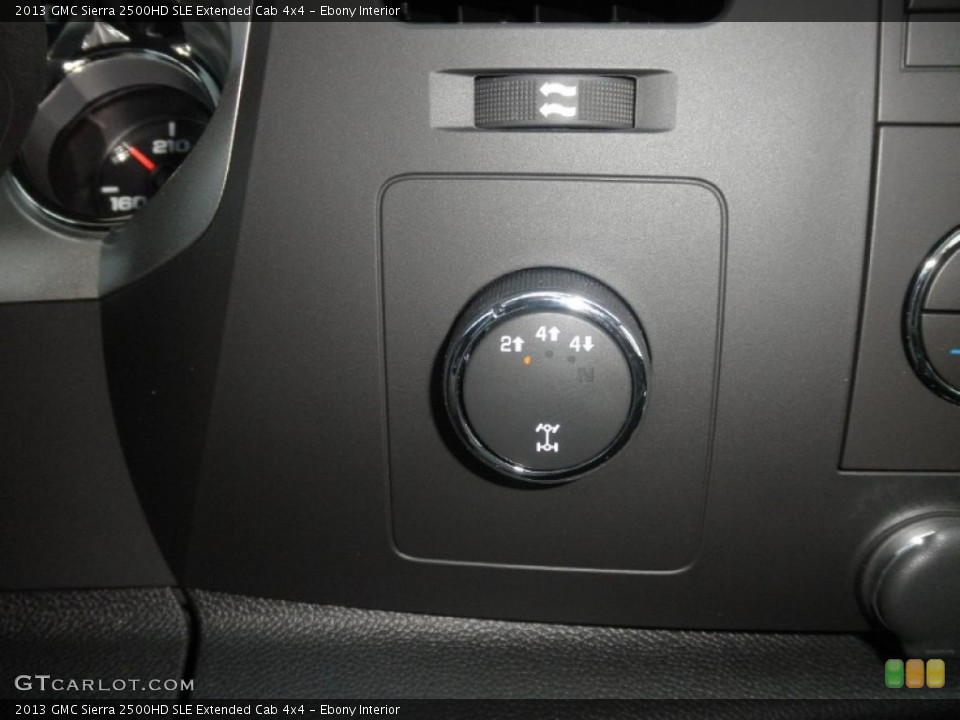 Ebony Interior Controls for the 2013 GMC Sierra 2500HD SLE Extended Cab 4x4 #67301711