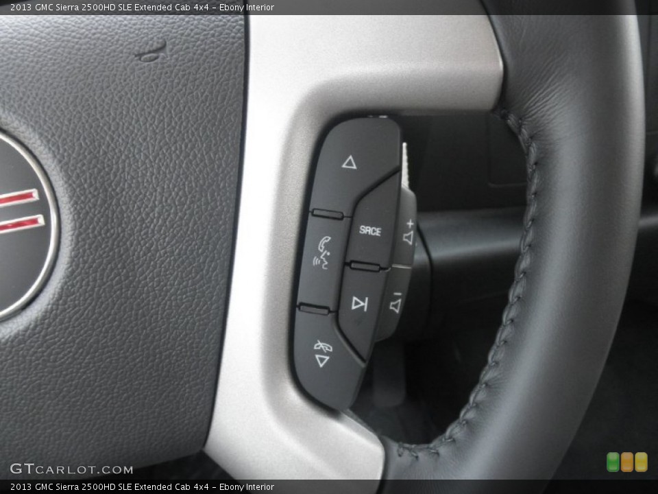 Ebony Interior Controls for the 2013 GMC Sierra 2500HD SLE Extended Cab 4x4 #67301717