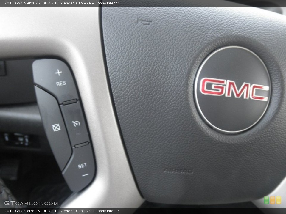 Ebony Interior Controls for the 2013 GMC Sierra 2500HD SLE Extended Cab 4x4 #67301724