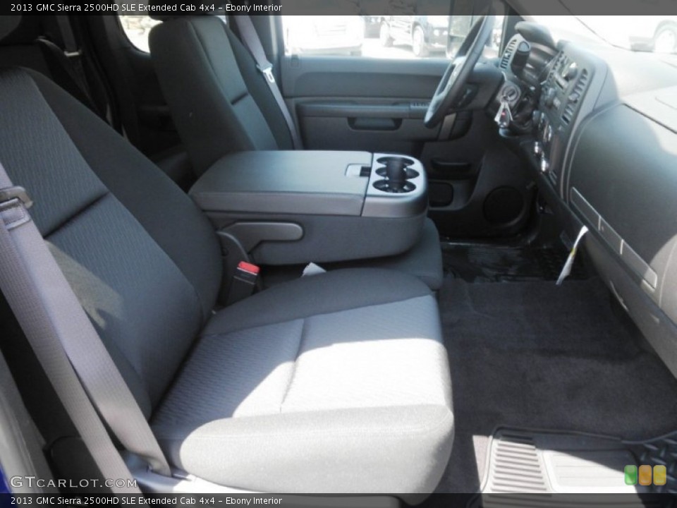 Ebony Interior Photo for the 2013 GMC Sierra 2500HD SLE Extended Cab 4x4 #67301816
