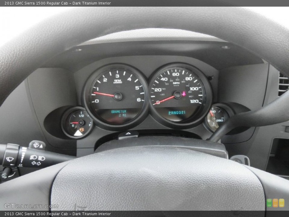Dark Titanium Interior Gauges for the 2013 GMC Sierra 1500 Regular Cab #67302090
