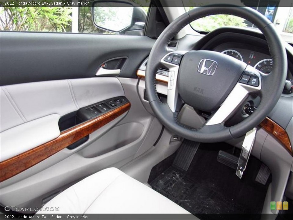 Gray Interior Steering Wheel for the 2012 Honda Accord EX-L Sedan #67303484