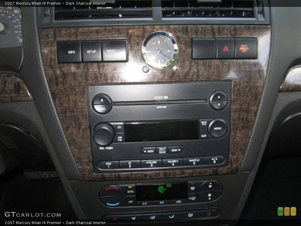 Dark Charcoal Interior Controls for the 2007 Mercury Milan I4 Premier #67303838