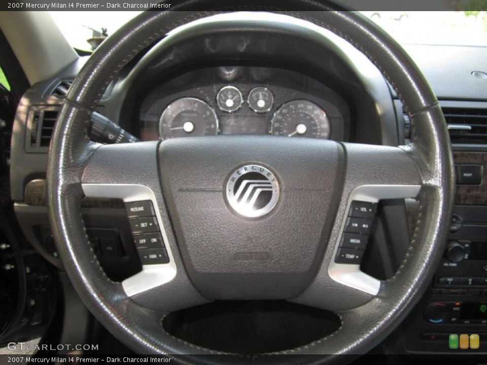 Dark Charcoal Interior Steering Wheel for the 2007 Mercury Milan I4 Premier #67303862