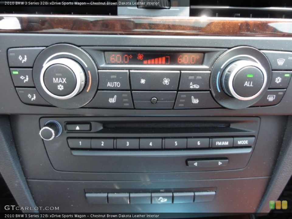 Chestnut Brown Dakota Leather Interior Controls for the 2010 BMW 3 Series 328i xDrive Sports Wagon #67306500