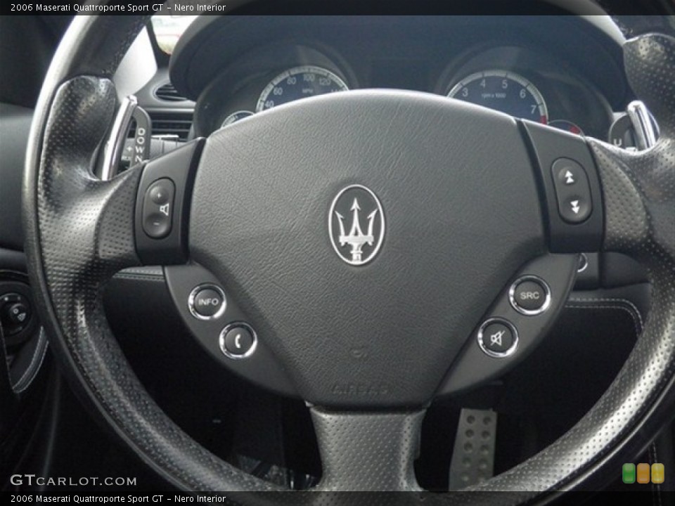 Nero Interior Steering Wheel for the 2006 Maserati Quattroporte Sport GT #67308830