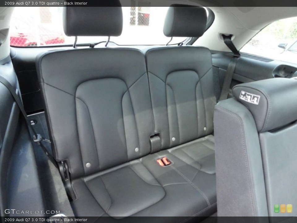 Black Interior Rear Seat for the 2009 Audi Q7 3.0 TDI quattro #67310669