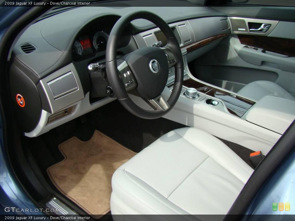 Dove/Charcoal Interior Prime Interior for the 2009 Jaguar XF Luxury #6731068