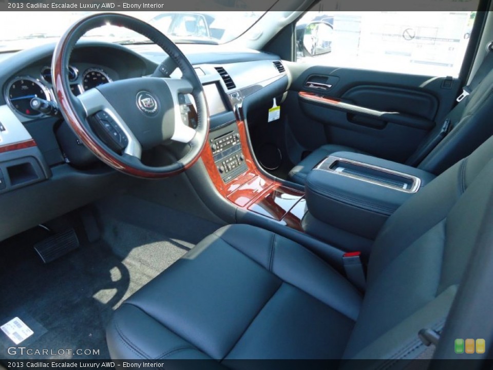 Ebony Interior Photo for the 2013 Cadillac Escalade Luxury AWD #67311260
