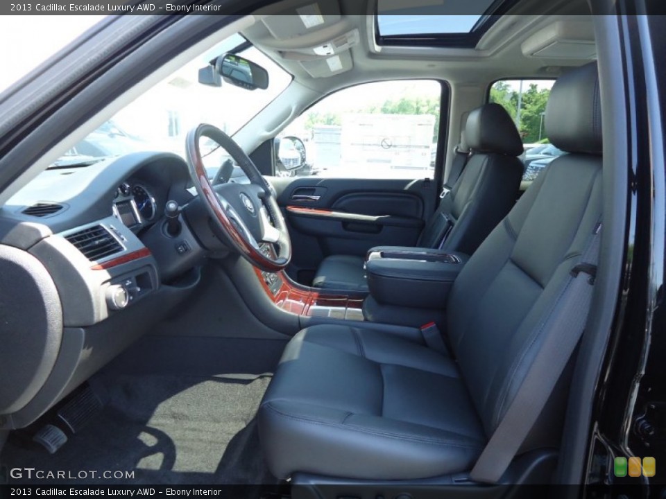 Ebony Interior Photo for the 2013 Cadillac Escalade Luxury AWD #67311269