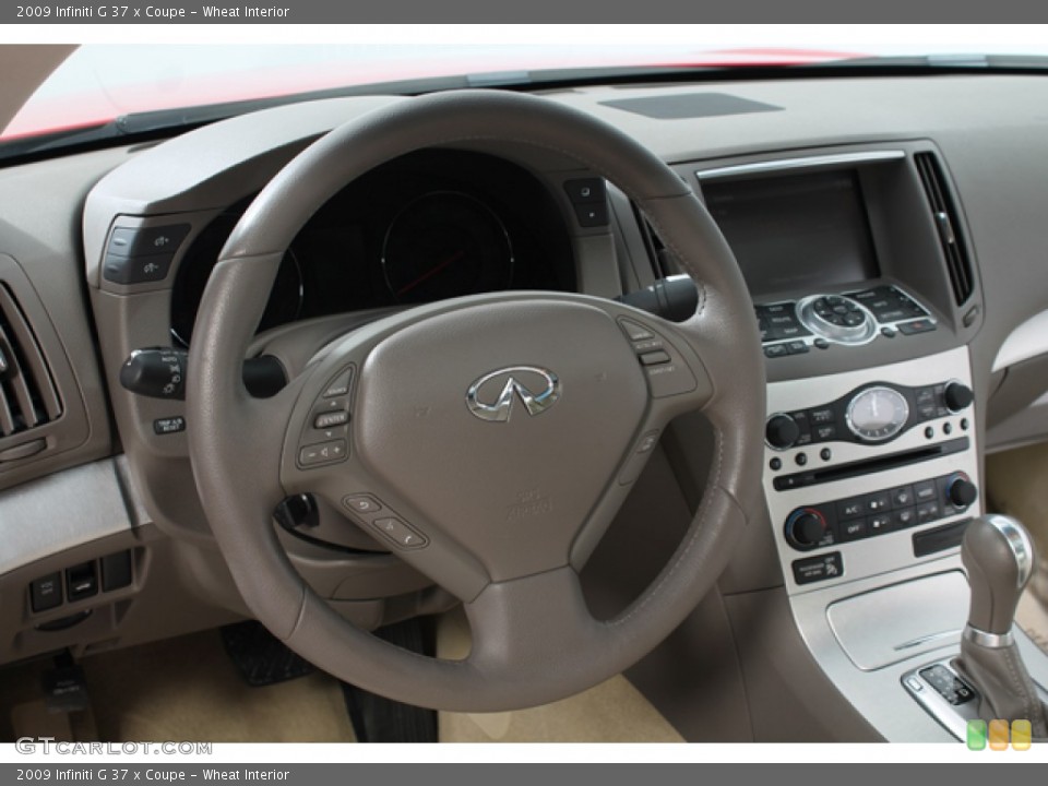 Wheat Interior Steering Wheel for the 2009 Infiniti G 37 x Coupe #67313723