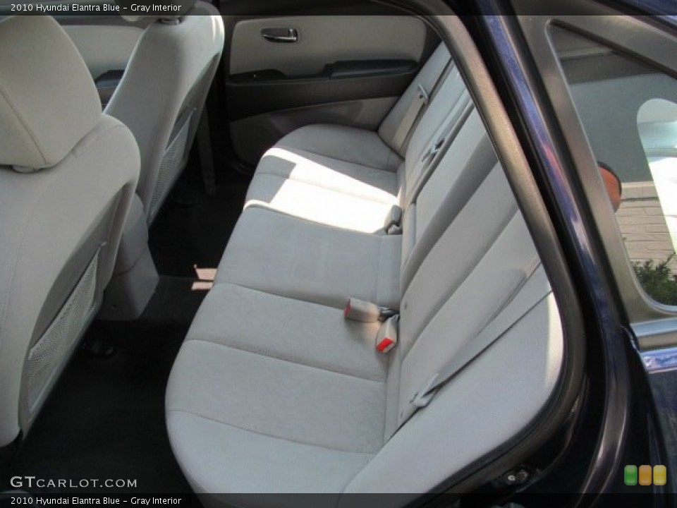 Gray Interior Rear Seat for the 2010 Hyundai Elantra Blue #67315187