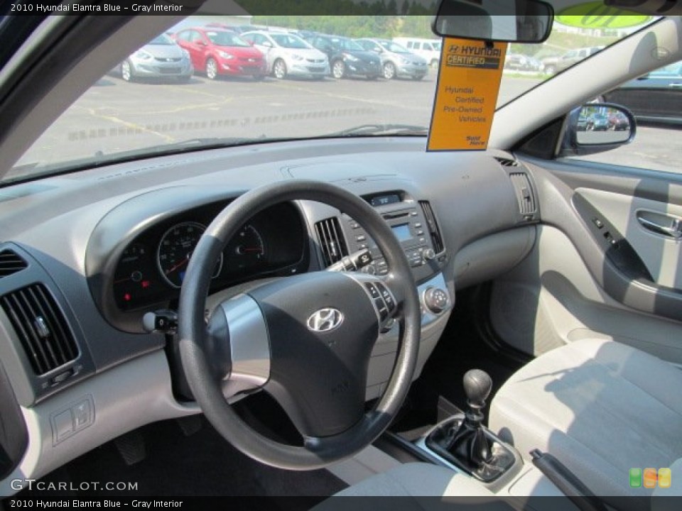 Gray Interior Dashboard for the 2010 Hyundai Elantra Blue #67315196