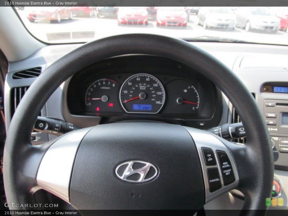 Gray Interior Steering Wheel for the 2010 Hyundai Elantra Blue #67315217