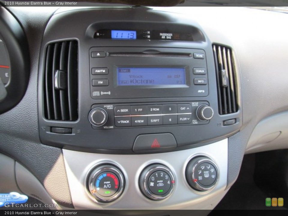 Gray Interior Controls for the 2010 Hyundai Elantra Blue #67315226