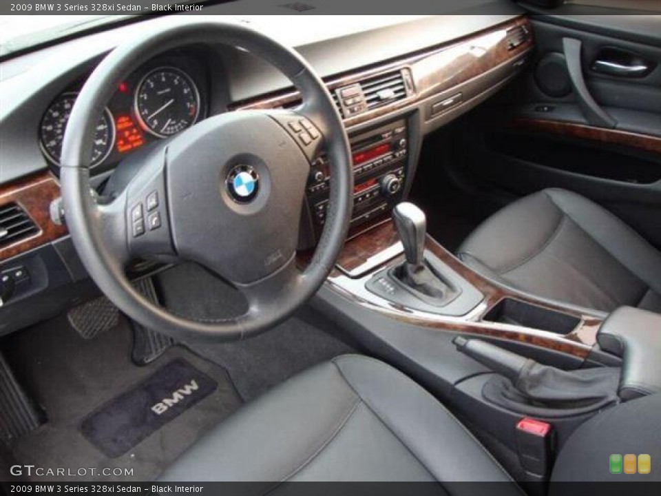 Black Interior Prime Interior for the 2009 BMW 3 Series 328xi Sedan #67321931