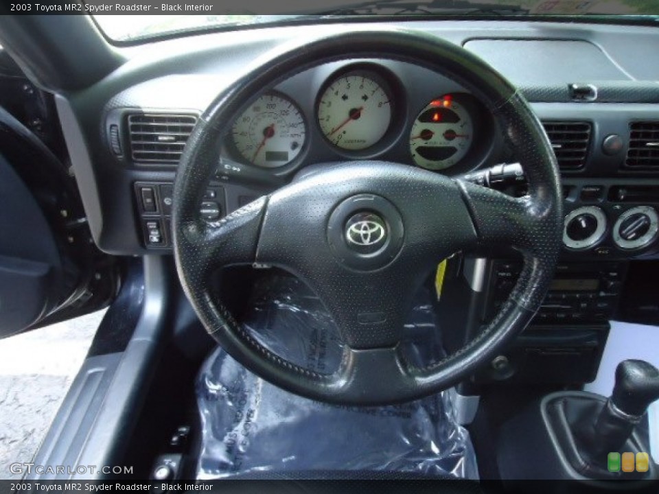 Black Interior Steering Wheel for the 2003 Toyota MR2 Spyder Roadster #67324686