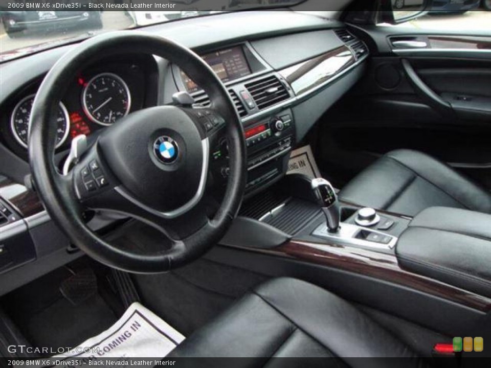 Black Nevada Leather Interior Prime Interior for the 2009 BMW X6 xDrive35i #67325410