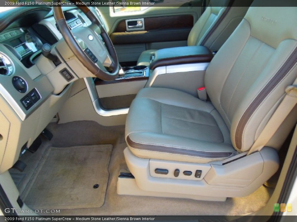Medium Stone Leather/Sienna Brown Interior Photo for the 2009 Ford F150 Platinum SuperCrew #67329989