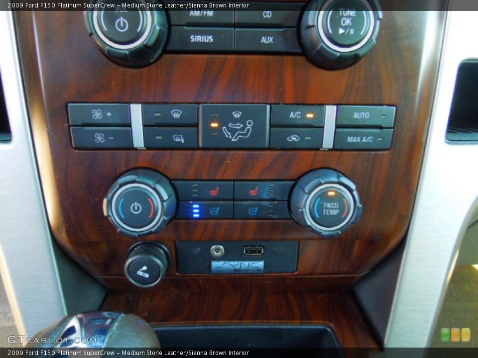 Medium Stone Leather/Sienna Brown Interior Controls for the 2009 Ford F150 Platinum SuperCrew #67330010