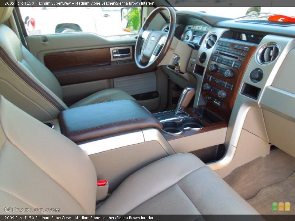 Medium Stone Leather/Sienna Brown Interior Photo for the 2009 Ford F150 Platinum SuperCrew #67330082