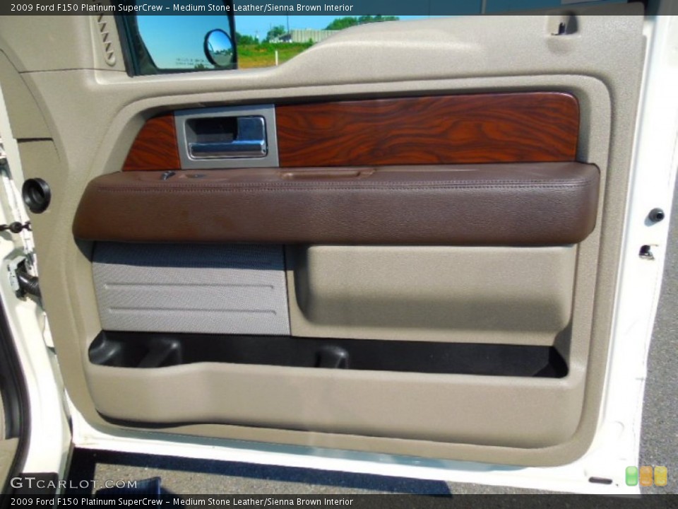 Medium Stone Leather/Sienna Brown Interior Door Panel for the 2009 Ford F150 Platinum SuperCrew #67330088