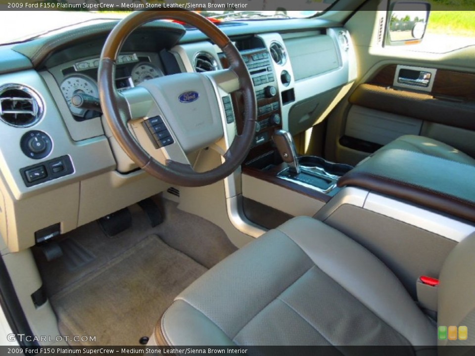 Medium Stone Leather/Sienna Brown Interior Prime Interior for the 2009 Ford F150 Platinum SuperCrew #67330106
