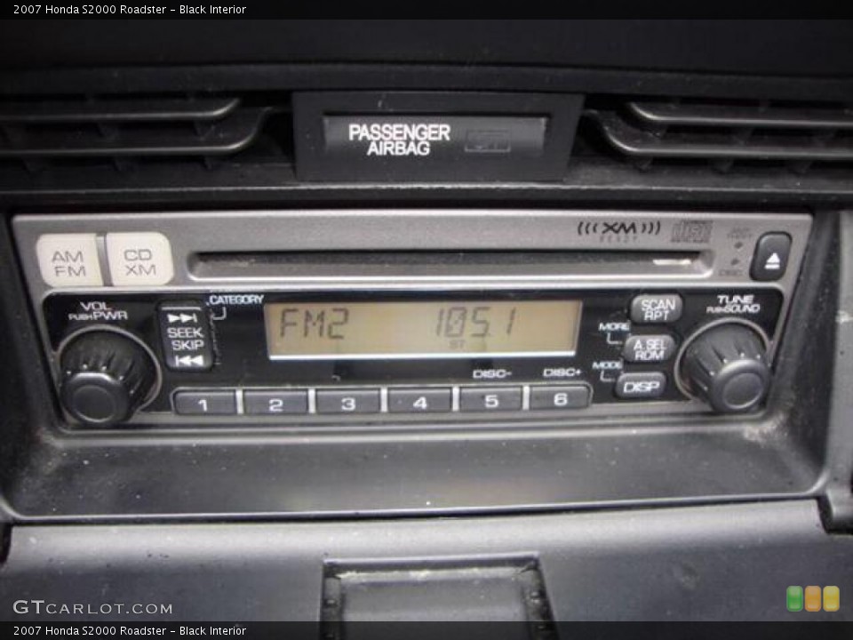 Black Interior Audio System for the 2007 Honda S2000 Roadster #67333466