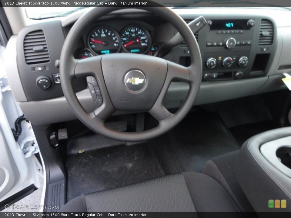 Dark Titanium Interior Dashboard for the 2013 Chevrolet Silverado 1500 Work Truck Regular Cab #67333697