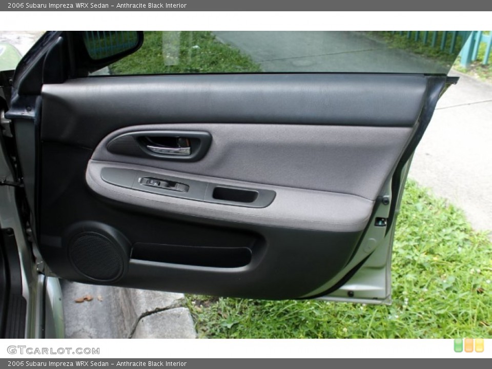 Anthracite Black Interior Door Panel for the 2006 Subaru Impreza WRX Sedan #67336118