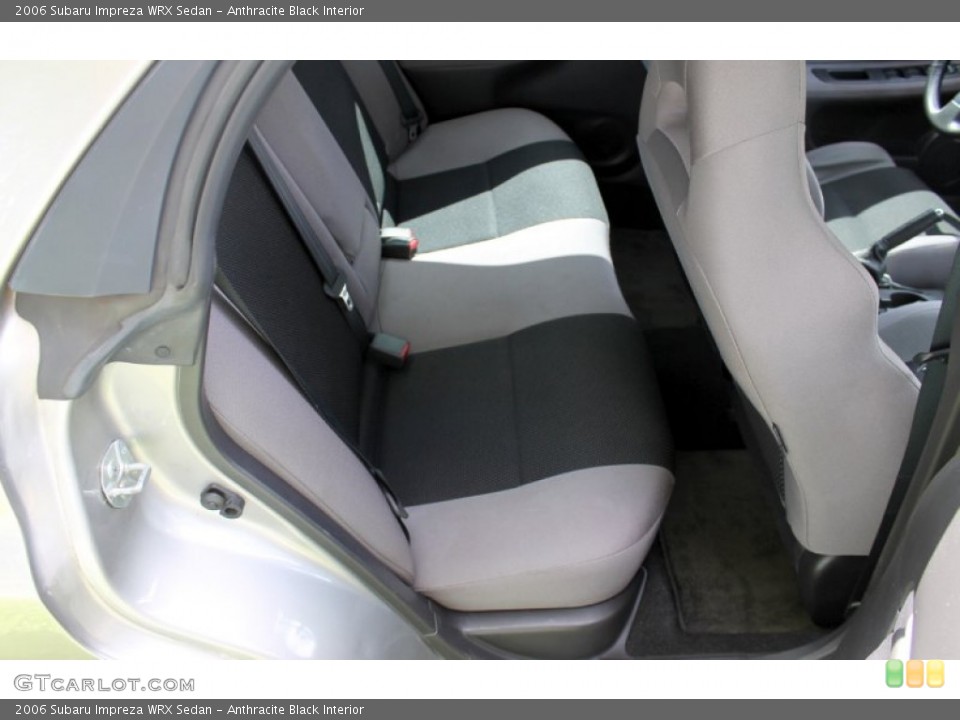 Anthracite Black Interior Rear Seat for the 2006 Subaru Impreza WRX Sedan #67336172