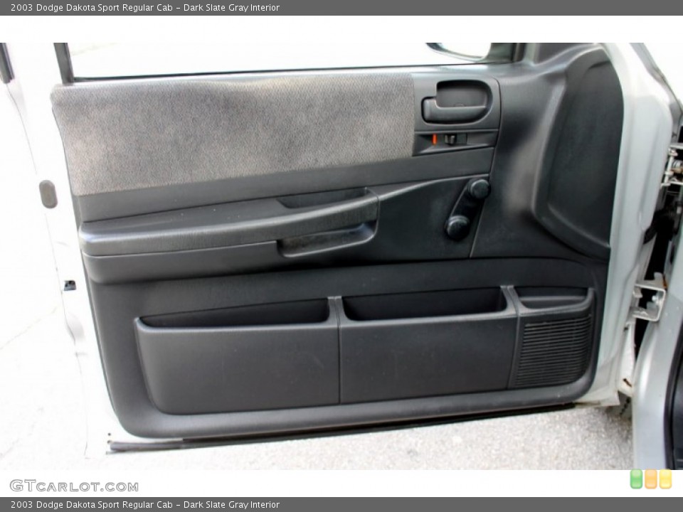 Dark Slate Gray Interior Door Panel for the 2003 Dodge Dakota Sport Regular Cab #67336337