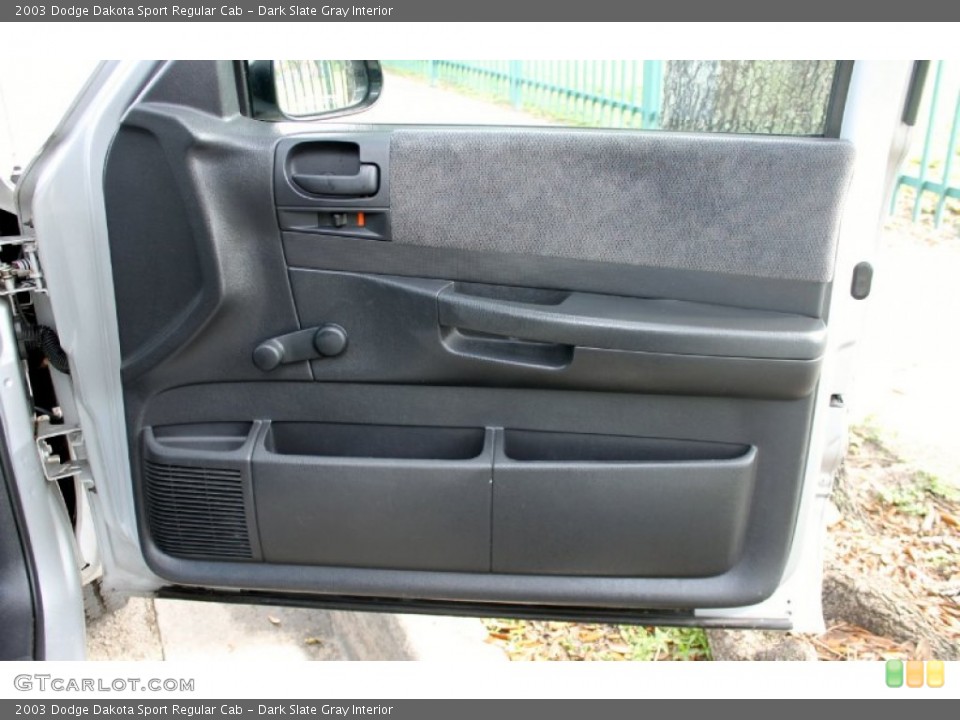 Dark Slate Gray Interior Door Panel for the 2003 Dodge Dakota Sport Regular Cab #67336340