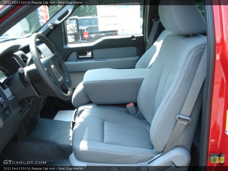 Steel Gray Interior Photo for the 2012 Ford F150 XL Regular Cab 4x4 #67338377