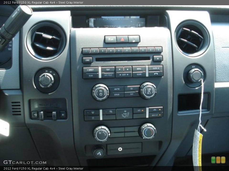 Steel Gray Interior Controls for the 2012 Ford F150 XL Regular Cab 4x4 #67338386