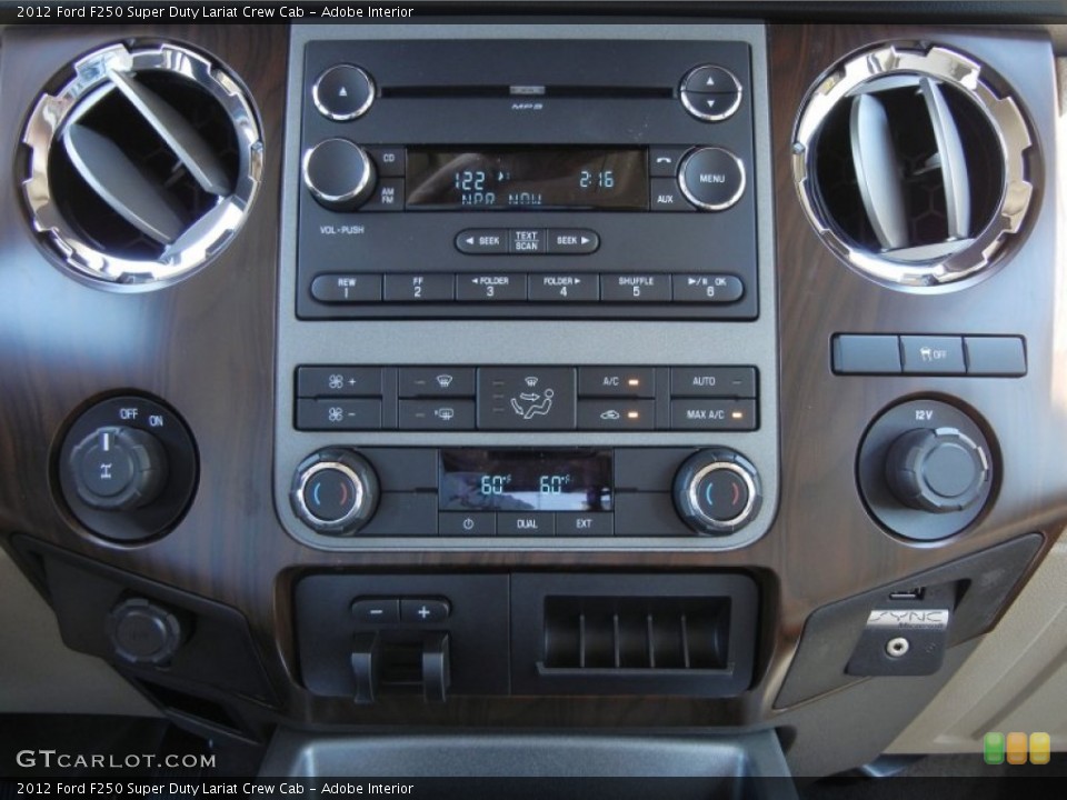 Adobe Interior Controls for the 2012 Ford F250 Super Duty Lariat Crew Cab #67341311