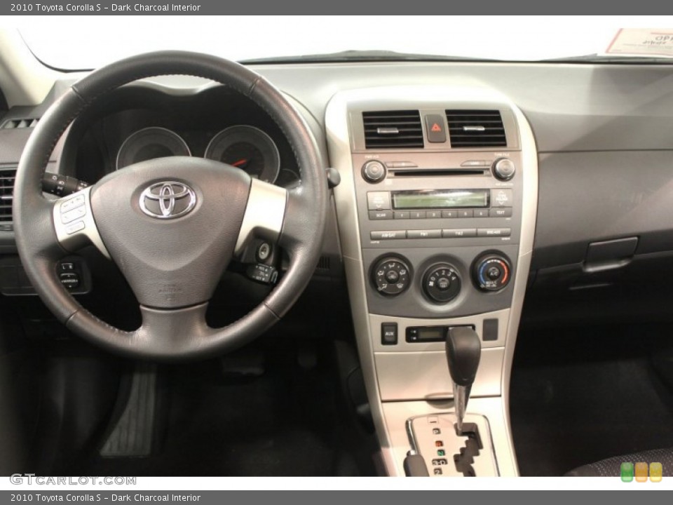 Dark Charcoal Interior Dashboard for the 2010 Toyota Corolla S #67341479
