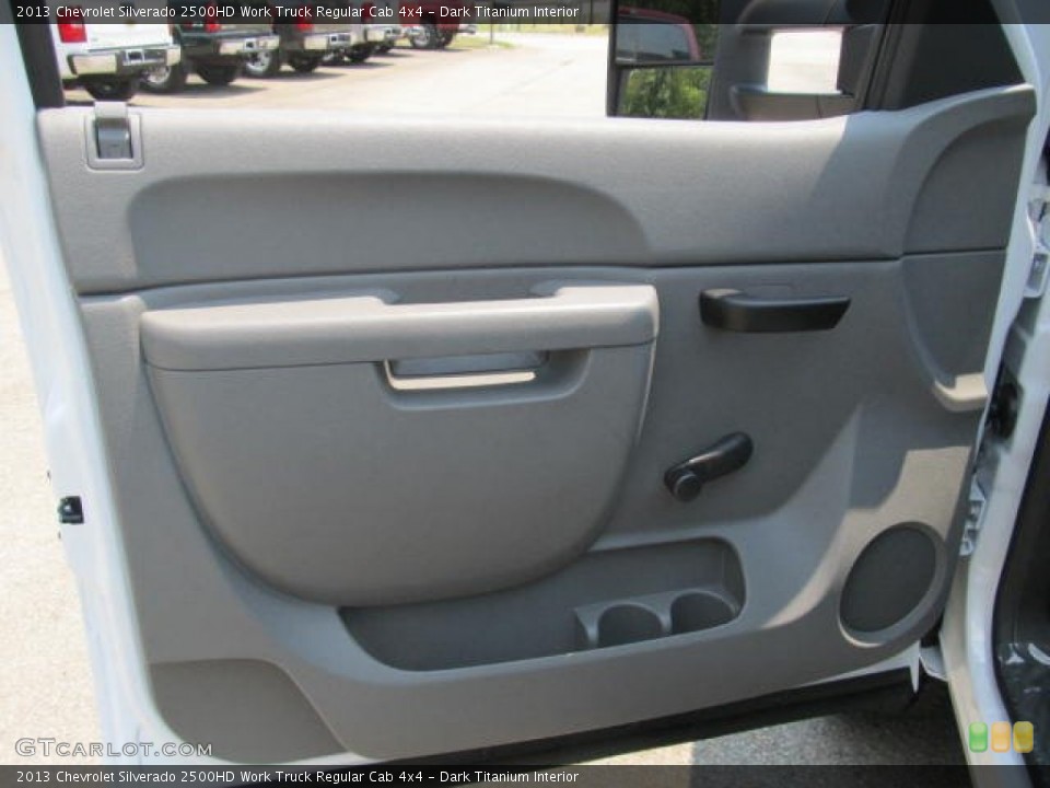 Dark Titanium Interior Door Panel for the 2013 Chevrolet Silverado 2500HD Work Truck Regular Cab 4x4 #67344365