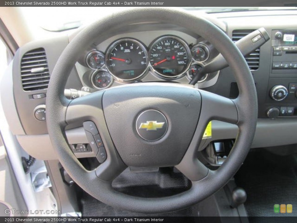 Dark Titanium Interior Steering Wheel for the 2013 Chevrolet Silverado 2500HD Work Truck Regular Cab 4x4 #67344383