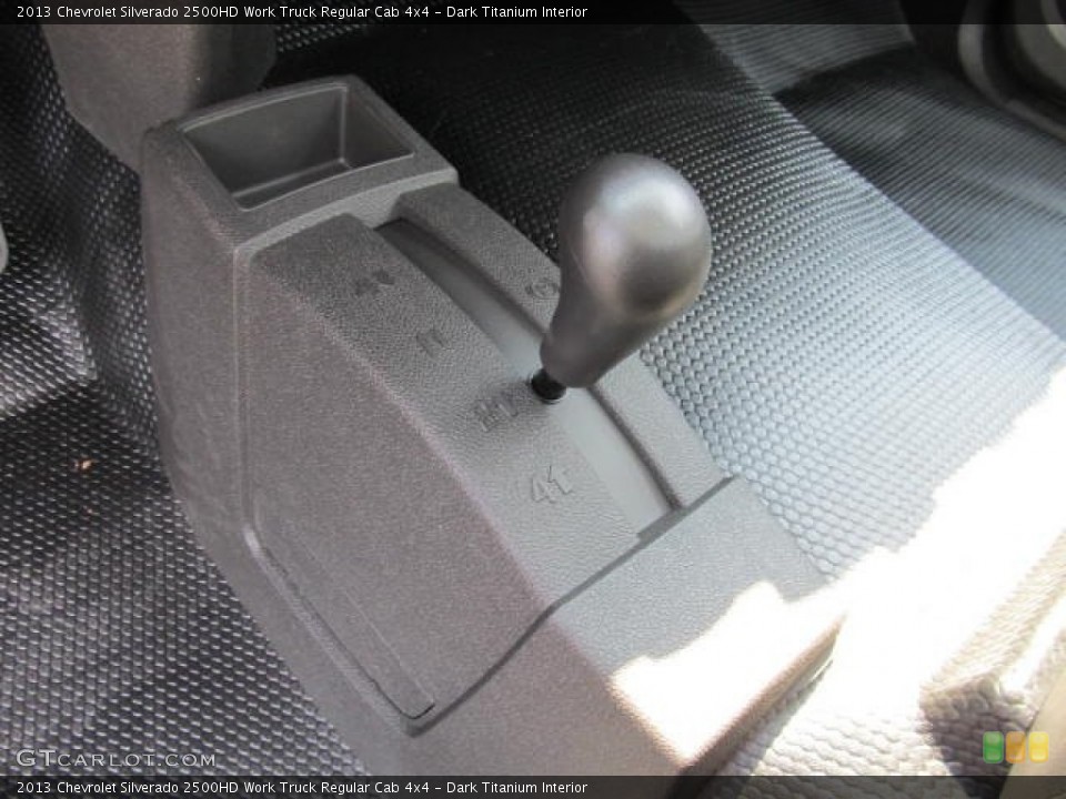 Dark Titanium Interior Controls for the 2013 Chevrolet Silverado 2500HD Work Truck Regular Cab 4x4 #67344401