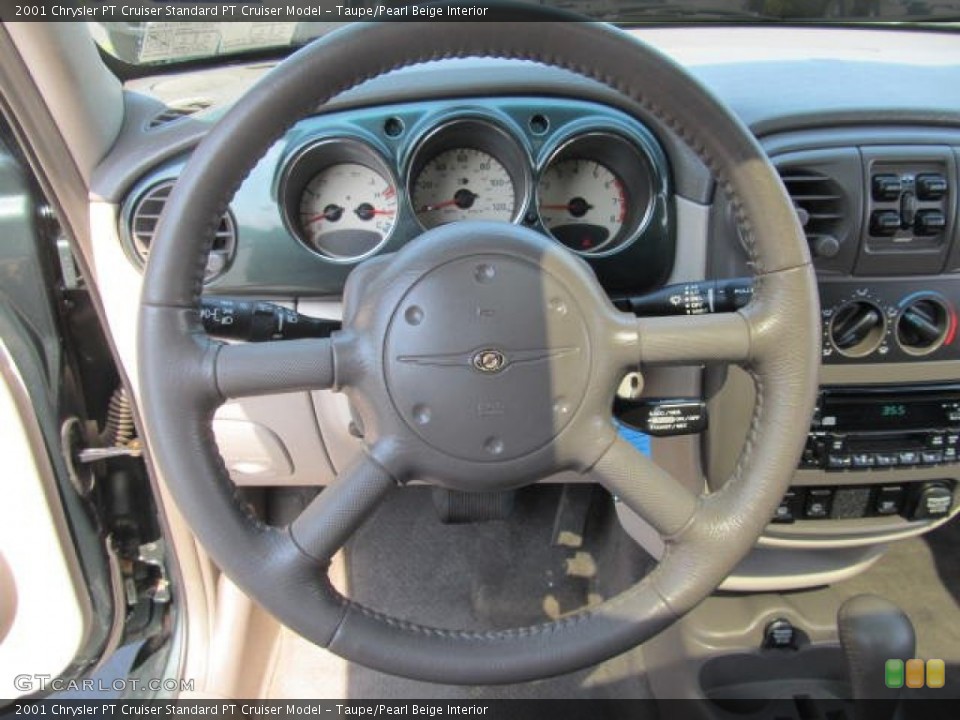 Taupe/Pearl Beige Interior Steering Wheel for the 2001 Chrysler PT Cruiser  #67345273