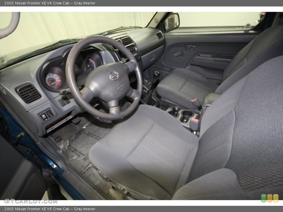Gray 2003 Nissan Frontier Interiors