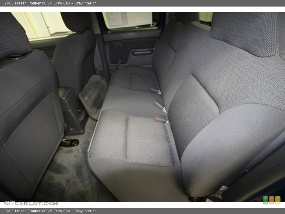 Gray Interior Rear Seat for the 2003 Nissan Frontier XE V6 Crew Cab #67349731