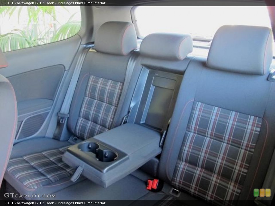 Interlagos Plaid Cloth Interior Rear Seat for the 2011 Volkswagen GTI 2 Door #67352111
