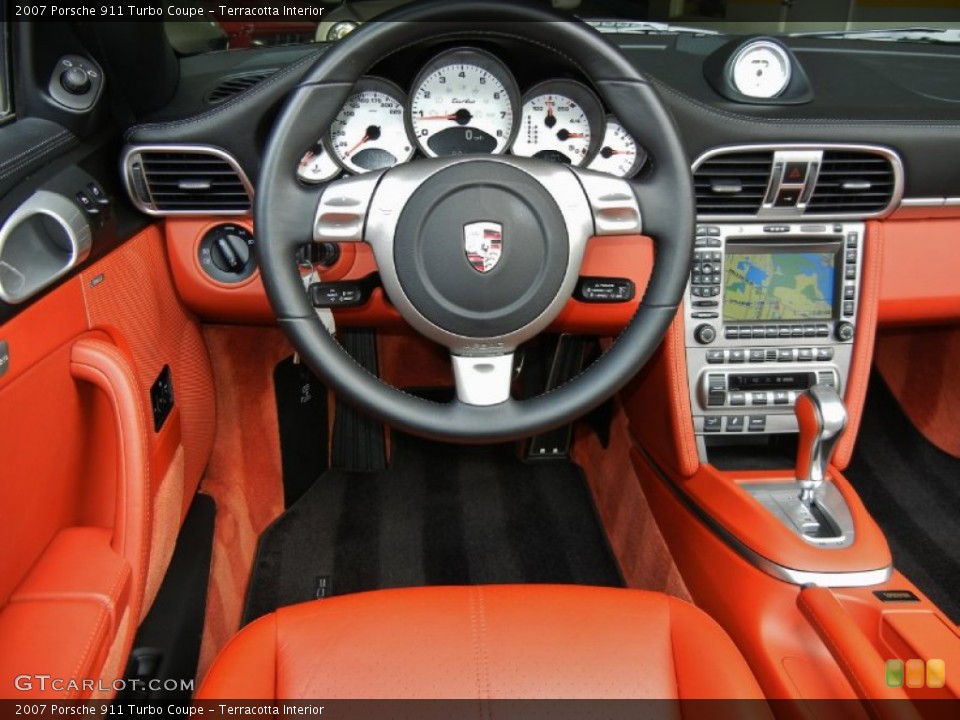 Terracotta Interior Dashboard for the 2007 Porsche 911 Turbo Coupe #67352888