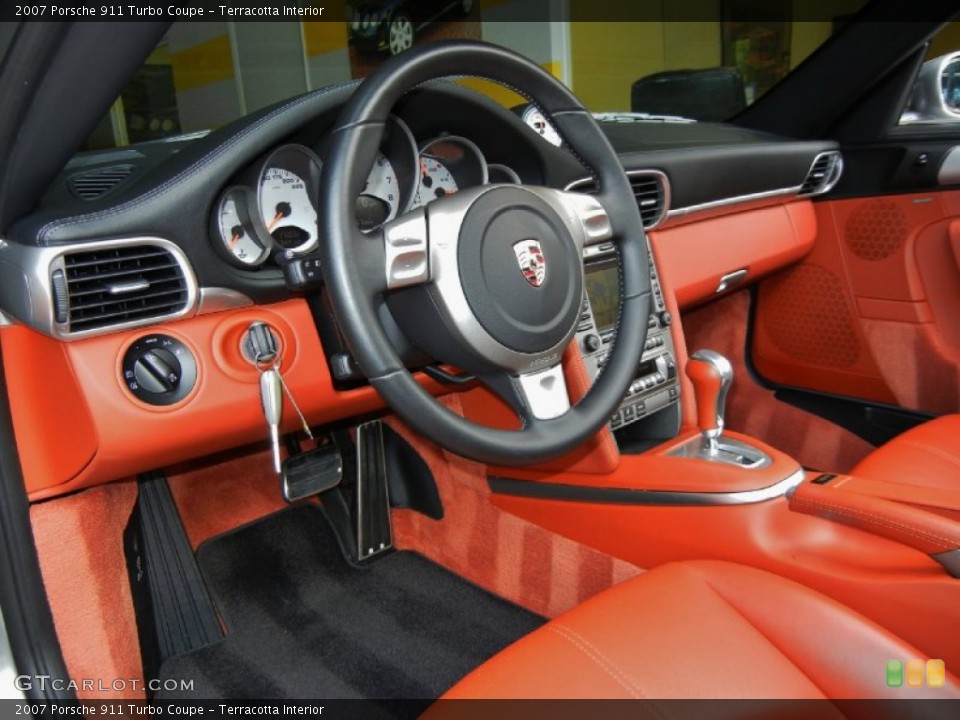 Terracotta Interior Dashboard for the 2007 Porsche 911 Turbo Coupe #67352905