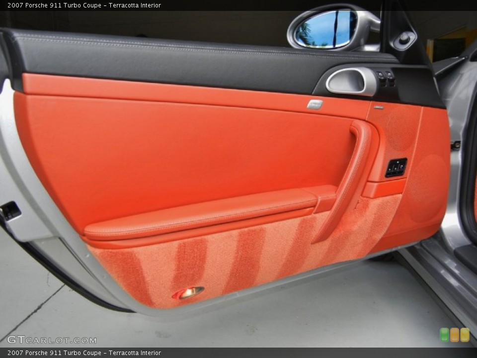 Terracotta Interior Door Panel for the 2007 Porsche 911 Turbo Coupe #67353011