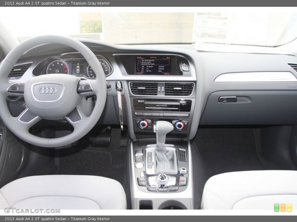 Titanium Gray Interior Dashboard for the 2013 Audi A4 2.0T quattro Sedan #67355756