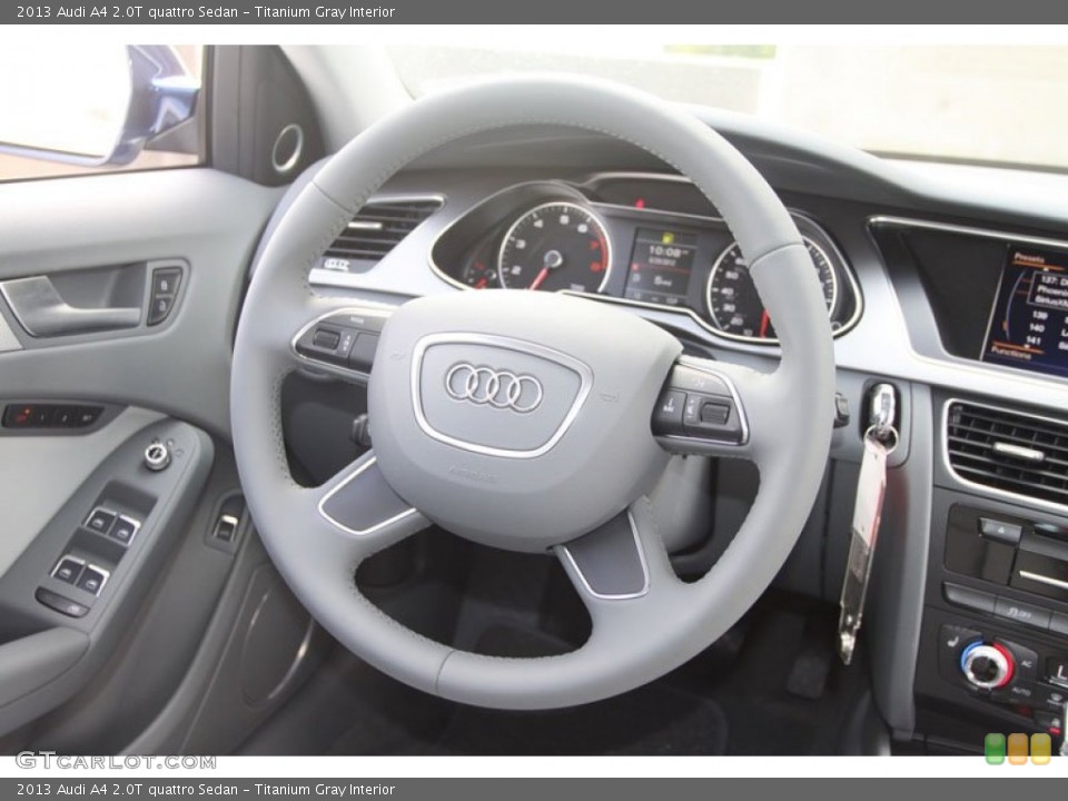 Titanium Gray Interior Steering Wheel for the 2013 Audi A4 2.0T quattro Sedan #67355765